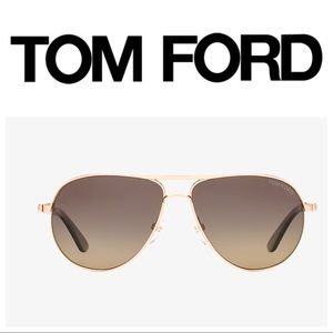 Tom Ford MARKO unisex  aviator sunglasses in gold
